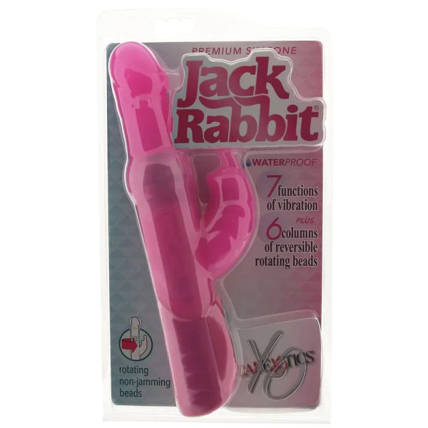 Silicone Jack Rabbit Vibe in Pink - Image 6
