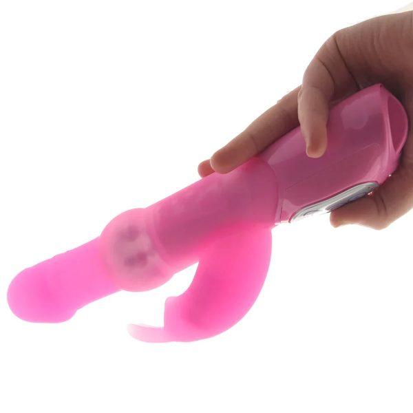 Silicone Jack Rabbit Vibe in Pink - Image 4